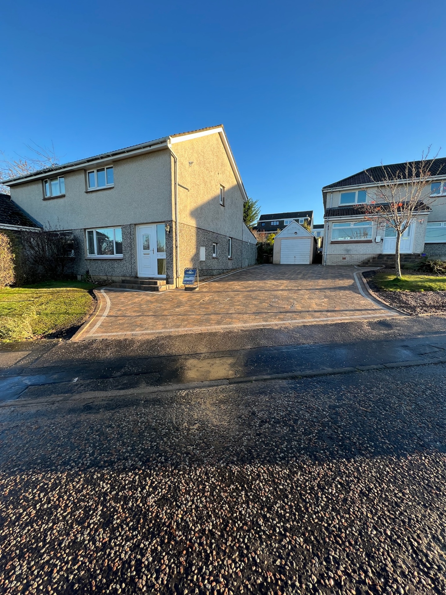 Tobermore Tegula Bracken Double Driveway - After installation